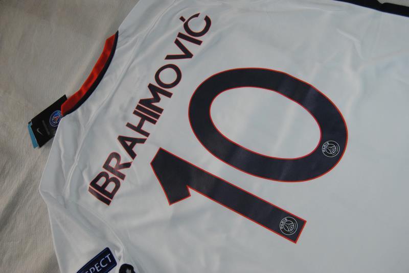 PSG Away 2015-16 UCL Ibrahimovic #10 Soccer Jersey - Click Image to Close